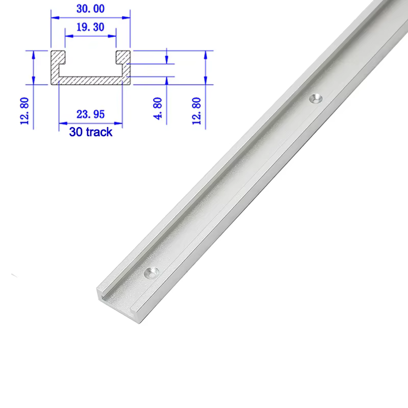 19/30/45/75Type alliage d'aluminium t-bande fente onglet piste gabarit mitre barre curseur Table sci