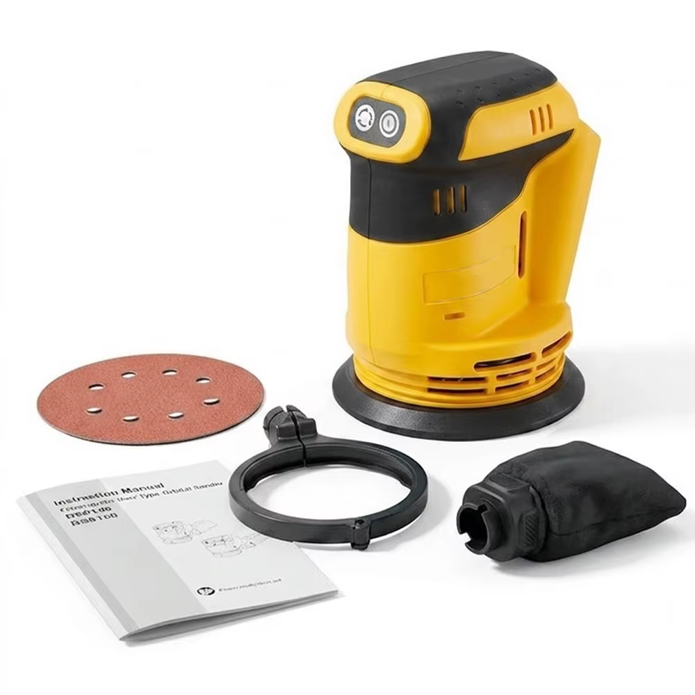 Ponceuse orbitale aléatoire sans fil 125 mm pour le travail du bois, polisseuse électrique, outil él