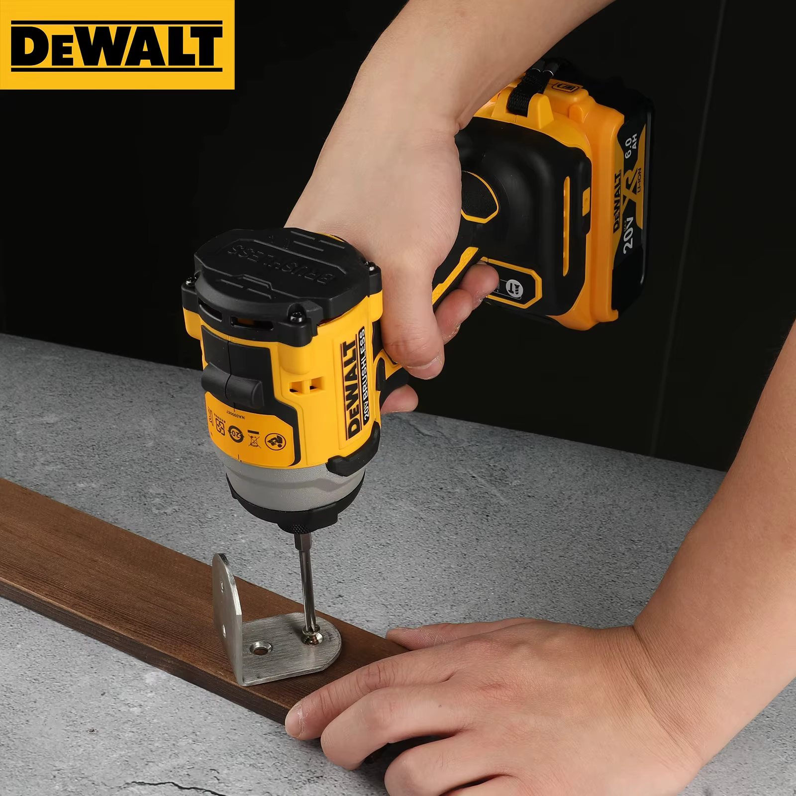 DEWALT DCF850 Visseuse à percussion électrique 20V sans balais sans fil 3250RPM, outils à couple éle