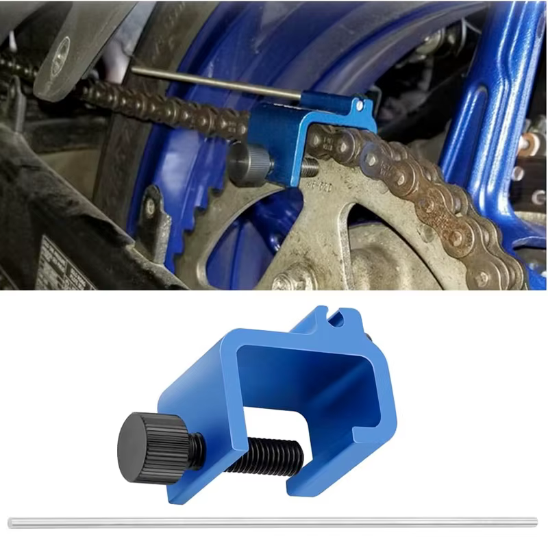 Outil d'alignement de chaîne Compatible avec moto ATV pignon de vélo Sport Dirt Bike Scooter réglage