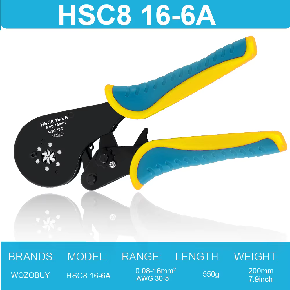 Kit d'outils de sertissage de virole, kit de pinces à sertir pour virole de fil, sertisseuses hexago