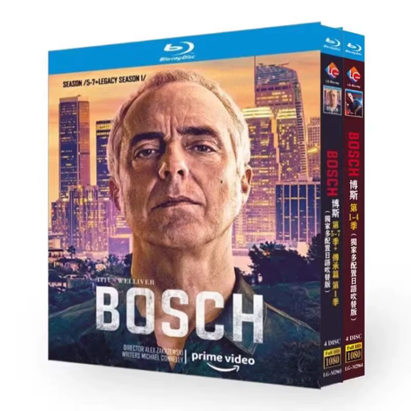Bosch Saisons 1 à 7 : Série Complète et Legacy Blu-ray Haute Définition – Coffret de Disques BD de l