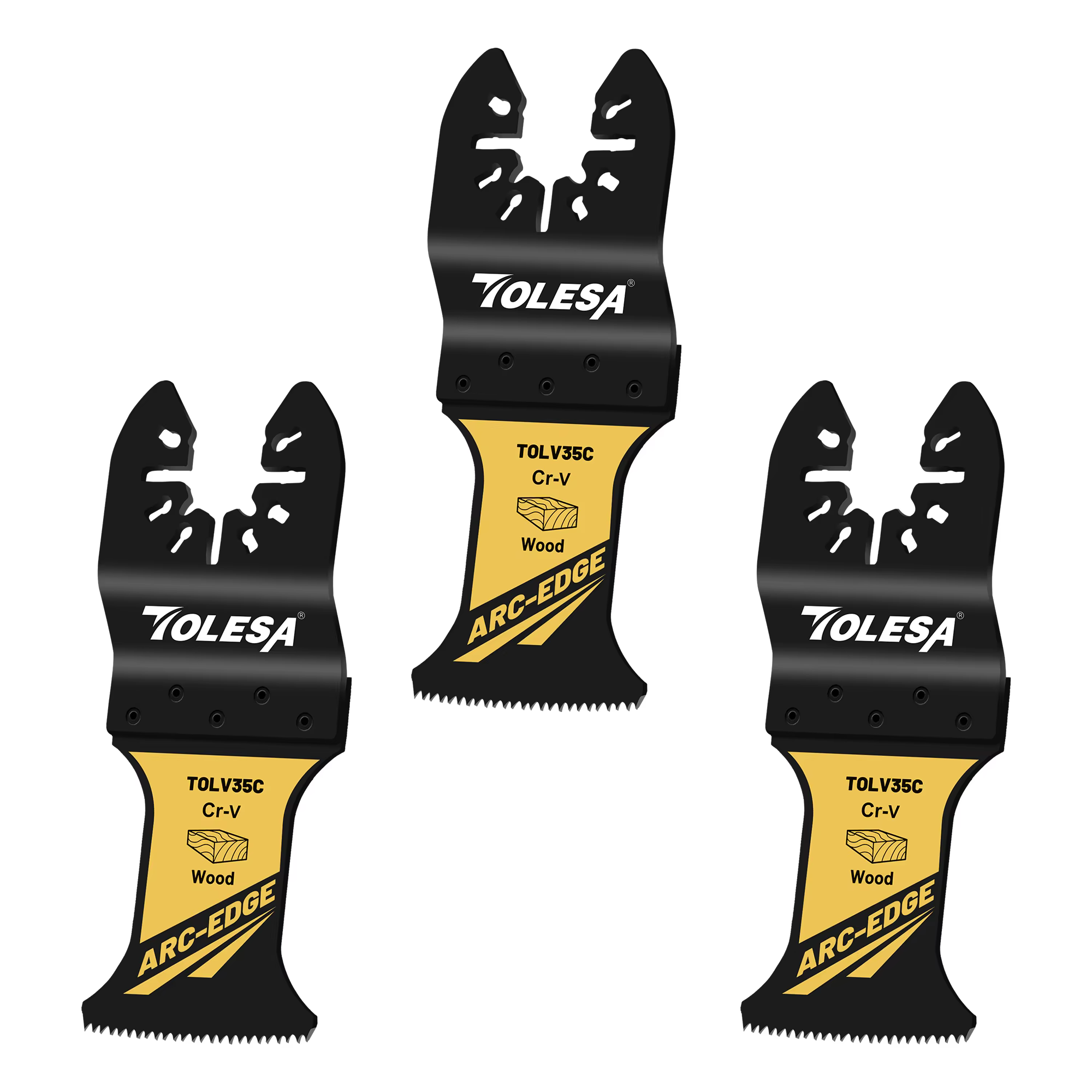 TOLESA 3/50 pièces lame de scie oscillante à bord d'arc, lames d'outils oscillantes pour le bois, la