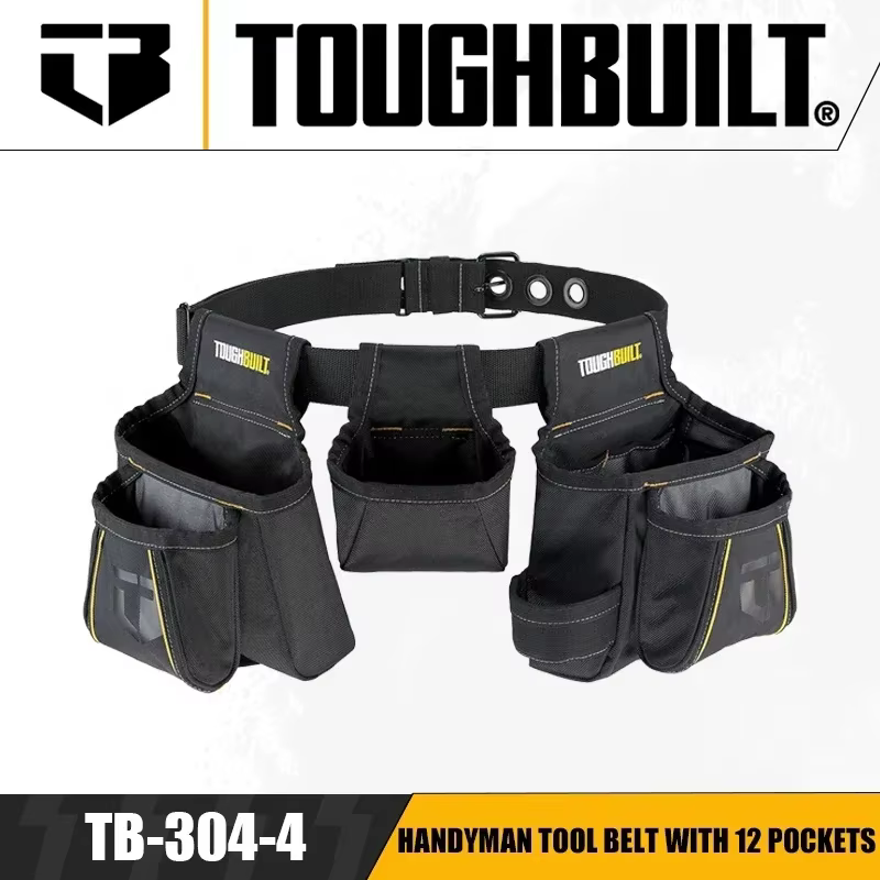 TOUGHBUILT-Kit d'outils de bricoleur avec 12 poches, kit d'outils de bricoleur, kit d'optique, sac d