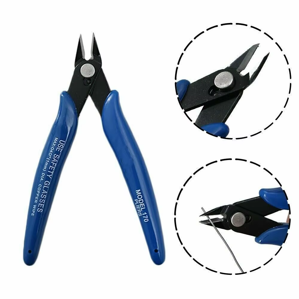 Pince coupante diagonale NJBLZQ en acier au carbone pour câbles électriques, coupe-fils, outil manue