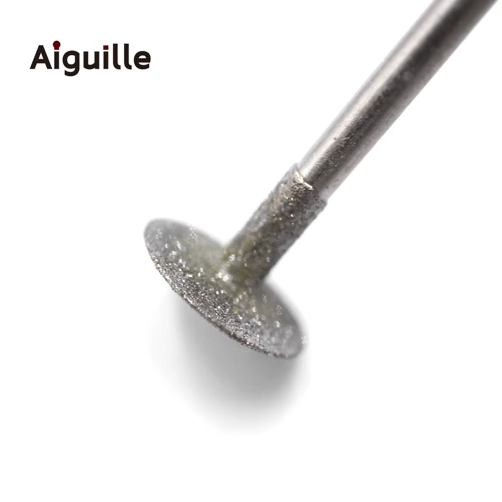 Tige de type K 2,35 mm 120 # Fraises de meulage diamantées 0.5-10mm, mèches de meulage des dents,