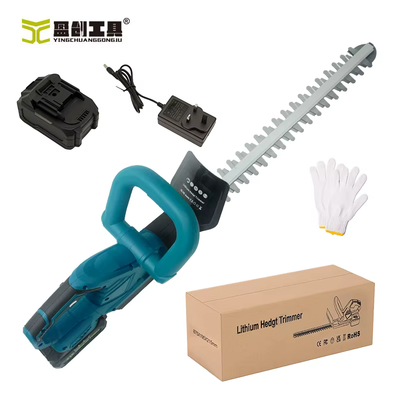 Taille-haie électrique sans fil portable 600 mm à double lame, outil industriel portatif pour la cou