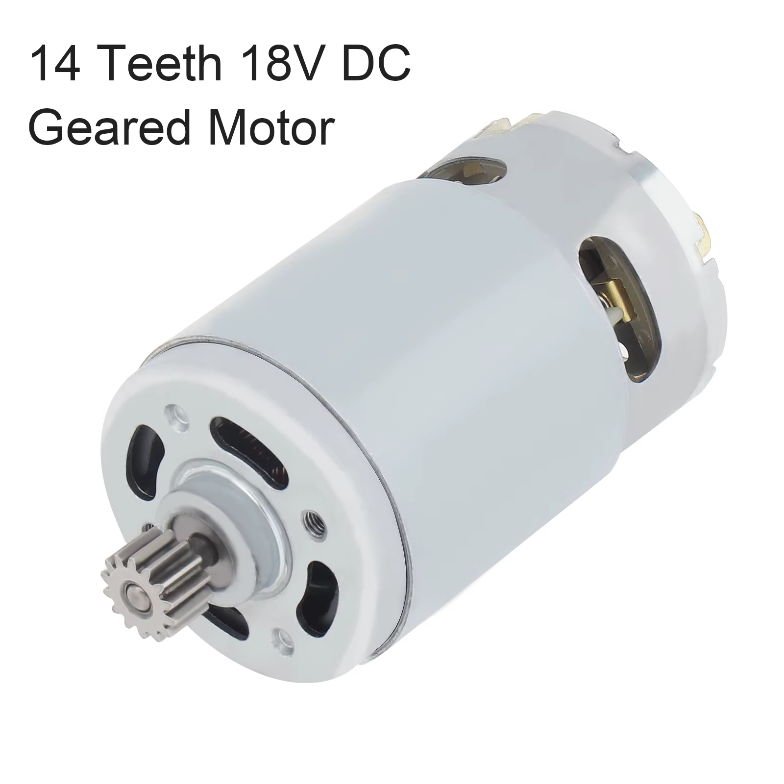 Moteur Micro brosse à moteur 14 dents 18V DC, adapté à la perceuse à percussion électrique sans fil 