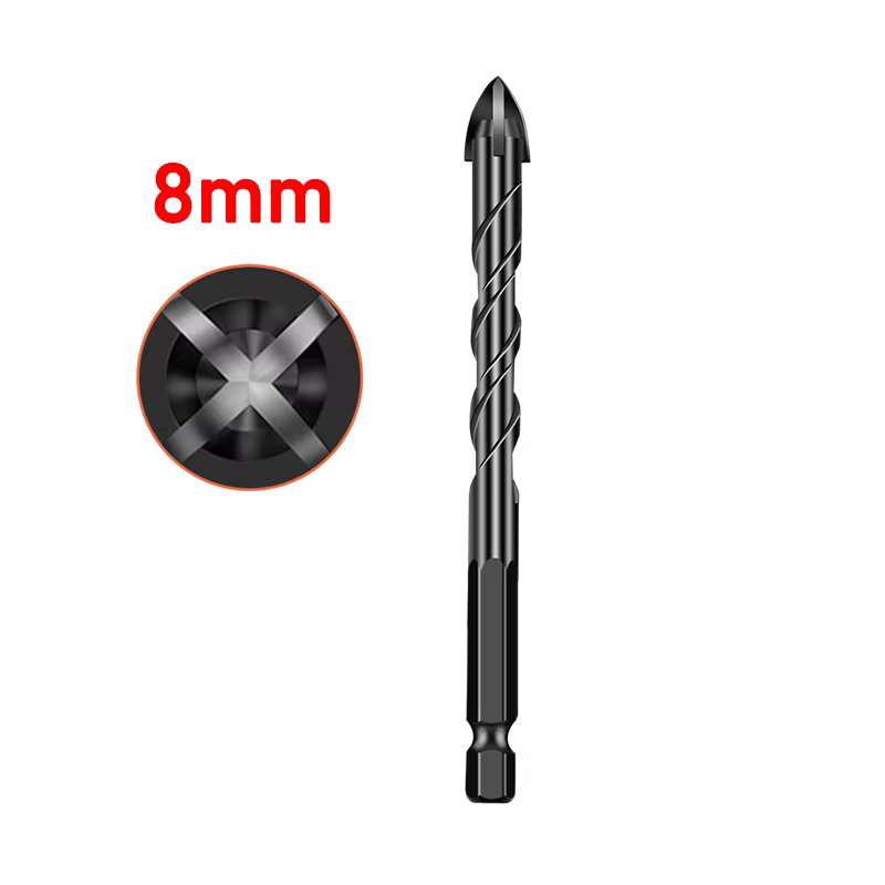 Forets hexagonaux de carbure de Quatre-cannelure de peu de perceuse de 3/4/5/6/8/10/12MM pour le boi