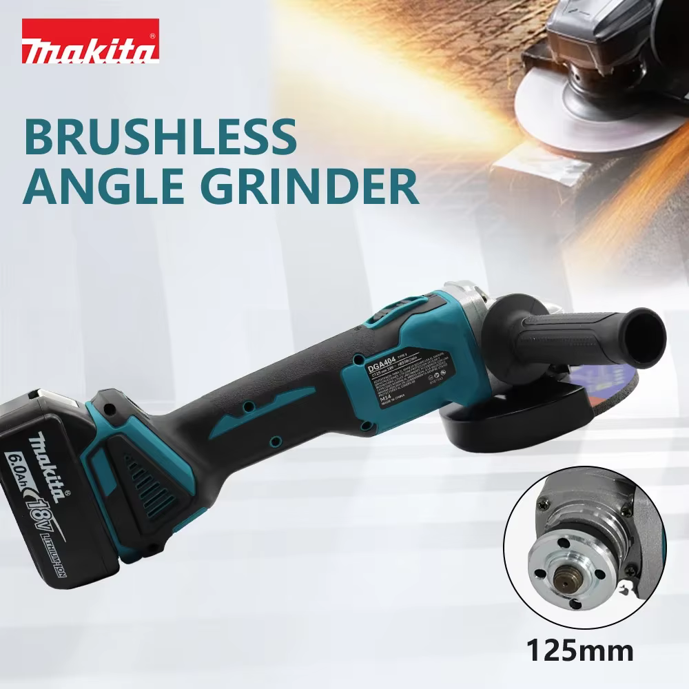 Nouveau Makita électrique DGA404 meuleuse d'angle sans brosse polissage Machine de découpe outil de 