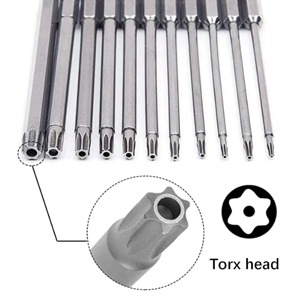 Jeu d'embouts de sécurité Torx 11 pièces, jeu de tournevis de sécurité magnétique en acier ltSteel J