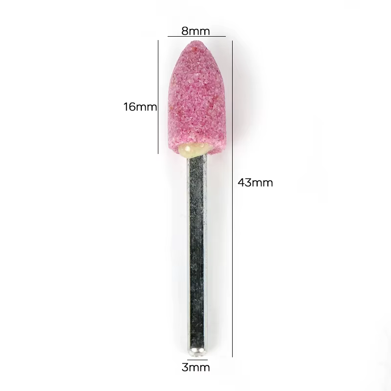 Tête de meulage pour polissage de pierre Abrasive, foret électrique, roue 4-10mm pour perceuse Dreme