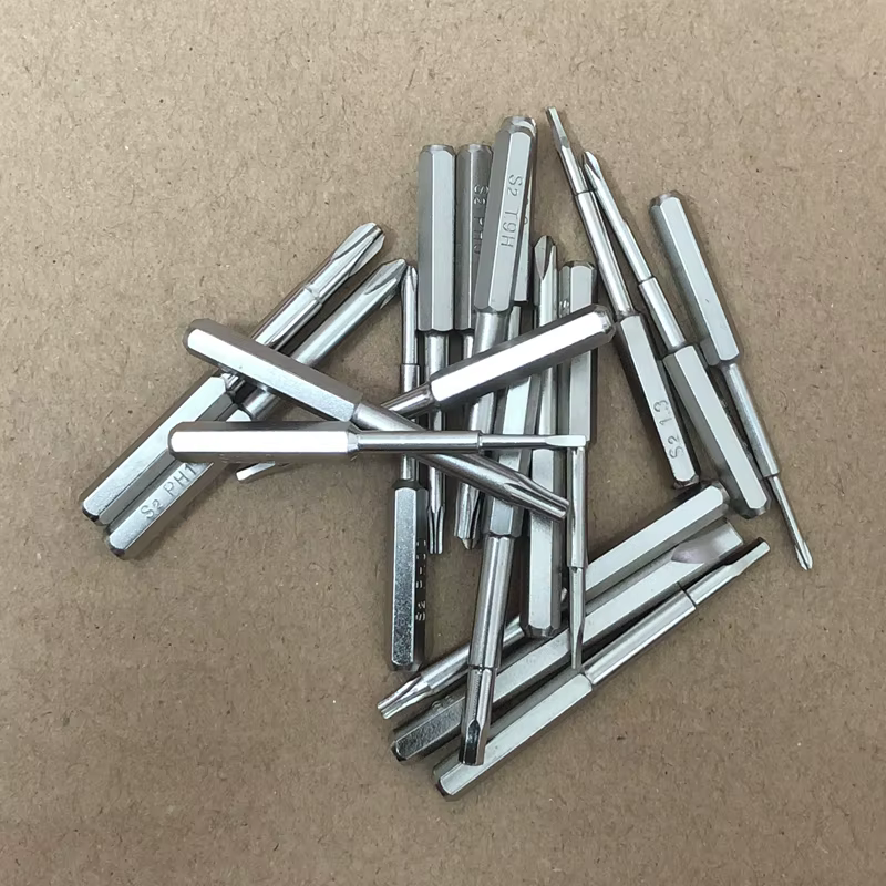 Embouts de tournevis H4 × 45mm Torx T6H T8H T9H T10H fendu 1.2/2.0/4.0 PH000 PH00 PH0 PH1PH2 HEX 1.3