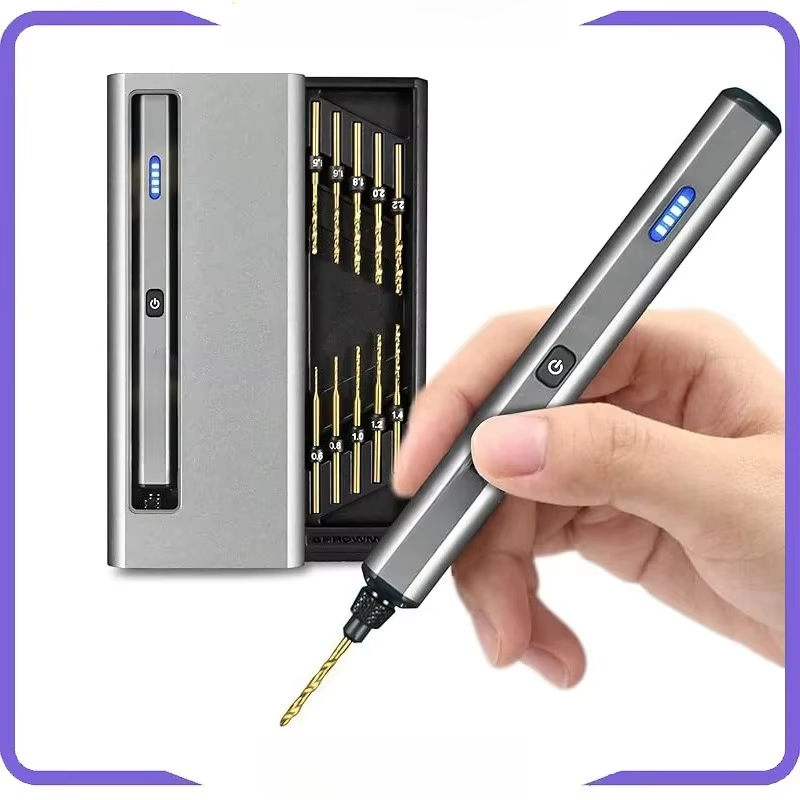 For Mini Electric Drill Rechargeable Rotary Tool Cordless Drilling for Crafts Wood Plastic Aluminium