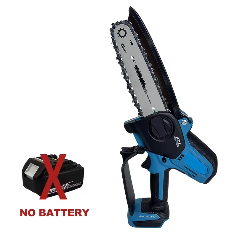 Scie à chaîne électrique, scie de taille sans balais, outils électriques sans fil pour batterie 18V,