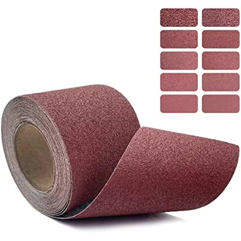 60-600 grains papier de verre 10M de Long 115mm abrasif métal verre menuiserie papier ponceuse bande