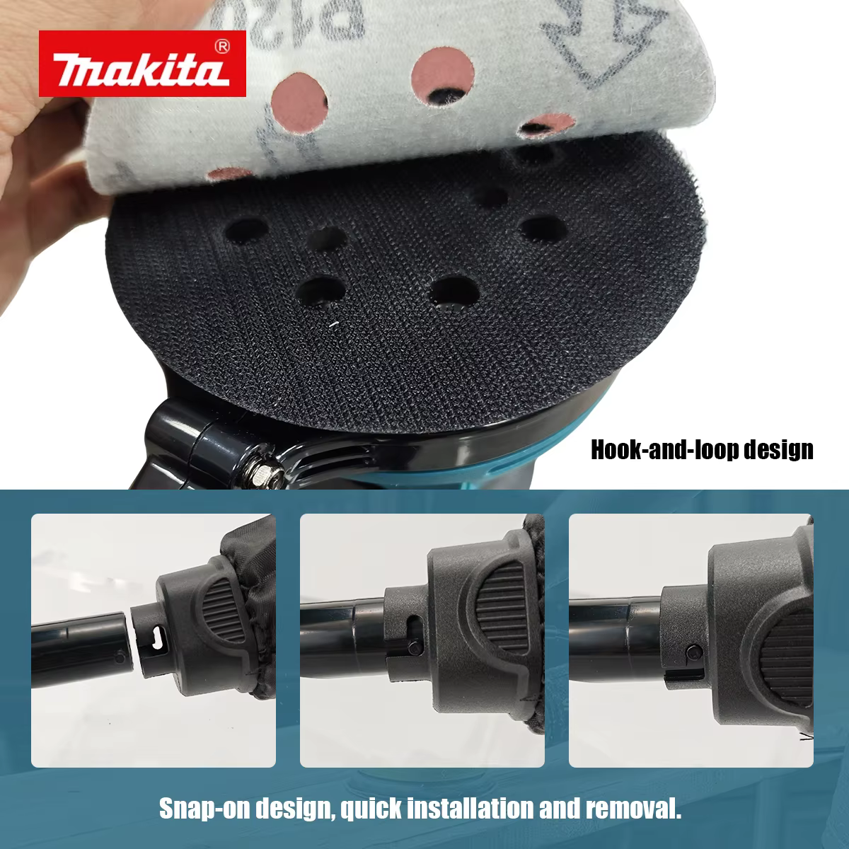 Ponceuse orbitale aléatoire sans fil Makita DBO180Z 18V pour le travail du bois et le polissage du m