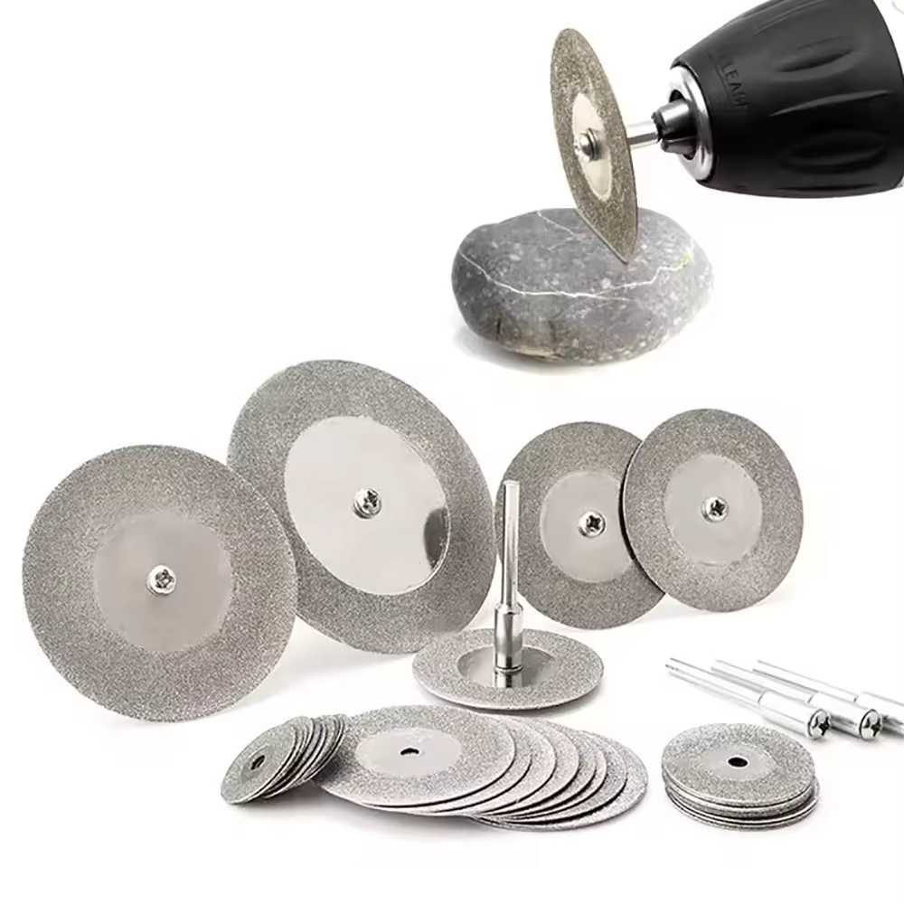 Disques de coupe diamantés pour outils rotatifs, lames de scie circulaires pour mini-perceuse Dremel