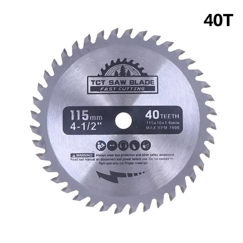 Lame de scie circulaire 115mm 24T/40T, pointe en carbure cémenté, lame de scie TCT pour le travail d