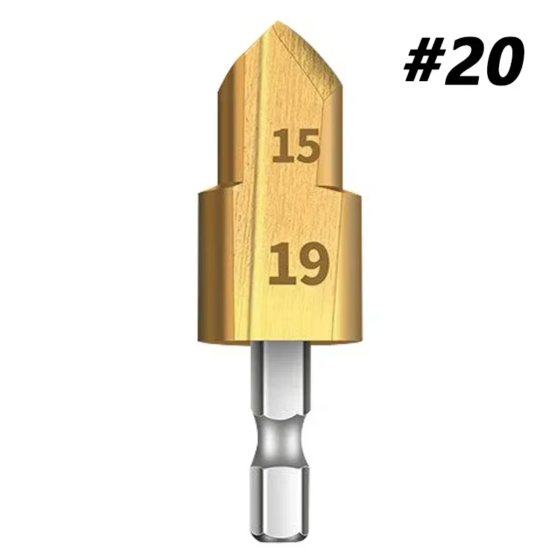 Foret étagé de levage PPR 20/25/32mm, tête de forage étagée HSS, ouvre-trou à tige hexagonale, foret