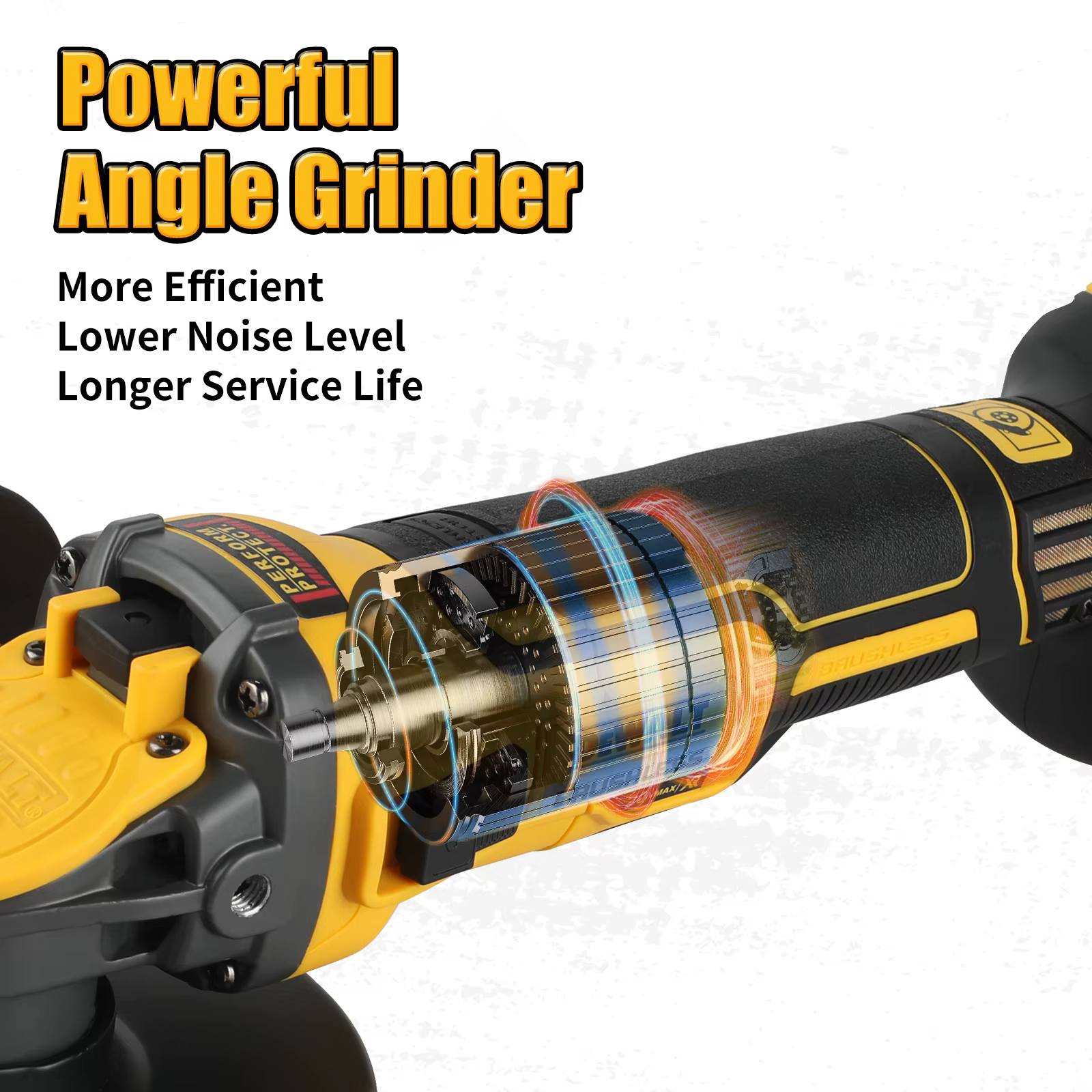 DEWALT DCG409 125mm meuleuse d'angle à tête plate Machine-outil nue Machine de découpe 20v meuleuse 