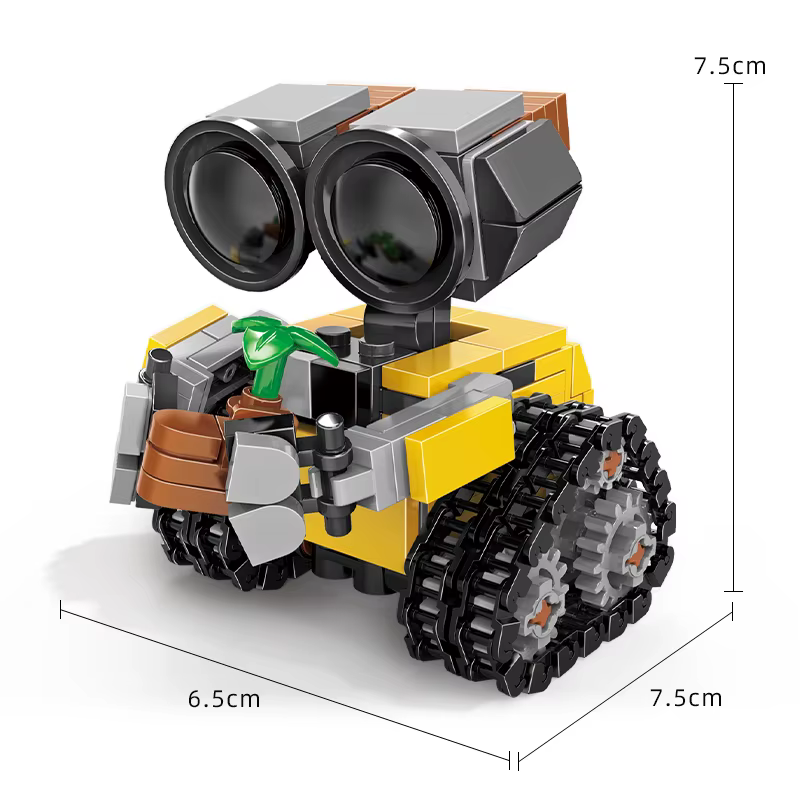 Film classique, plus de 200 pièces, mini robot Wall-e, blocs de construction MOC, modèle DIY, kits d