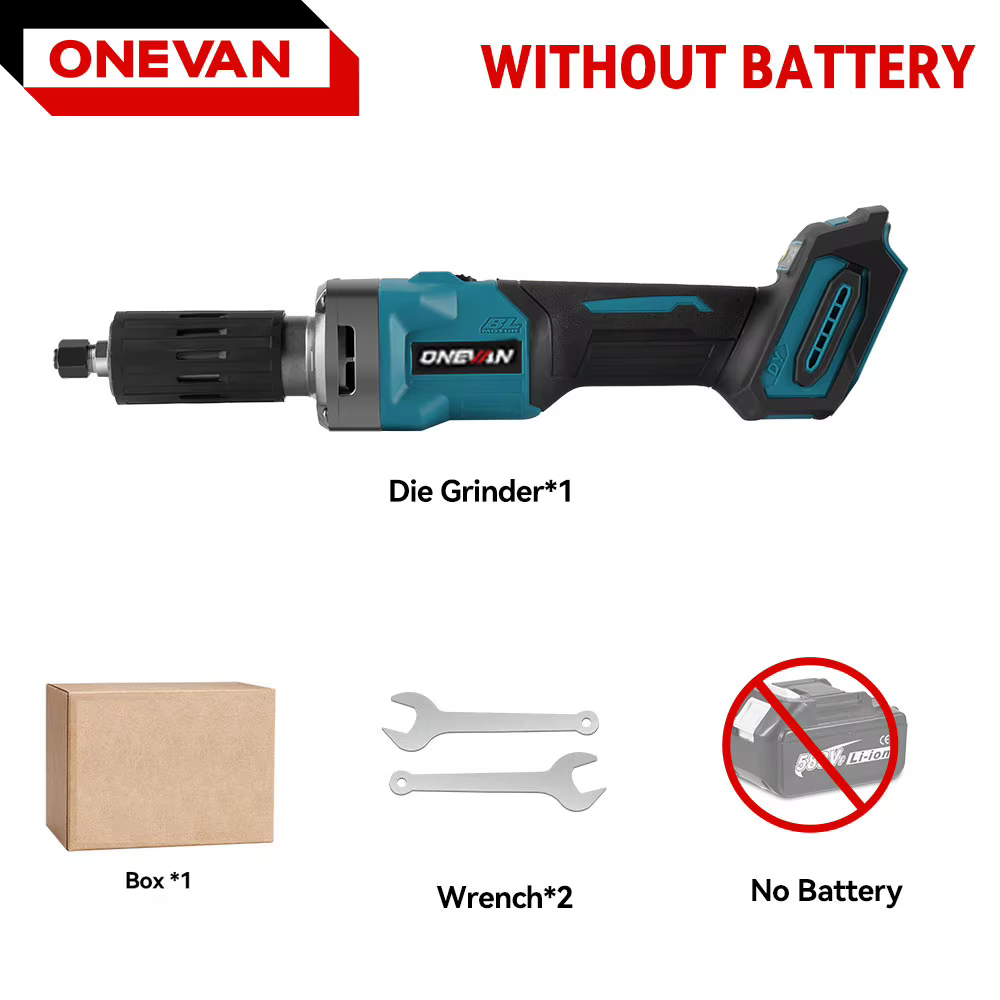 ONEVAN 2000W meuleuse électrique sans fil 4 vitesses 35000 tr/min outils portatifs sans brosse pour