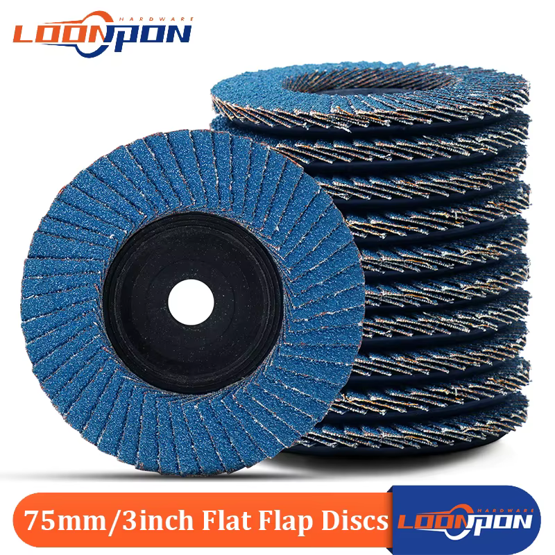 YKLP disques à lamelles 75mm meuleuses en zircone disque de ponçage Type 27 meules pour tôle d'acier