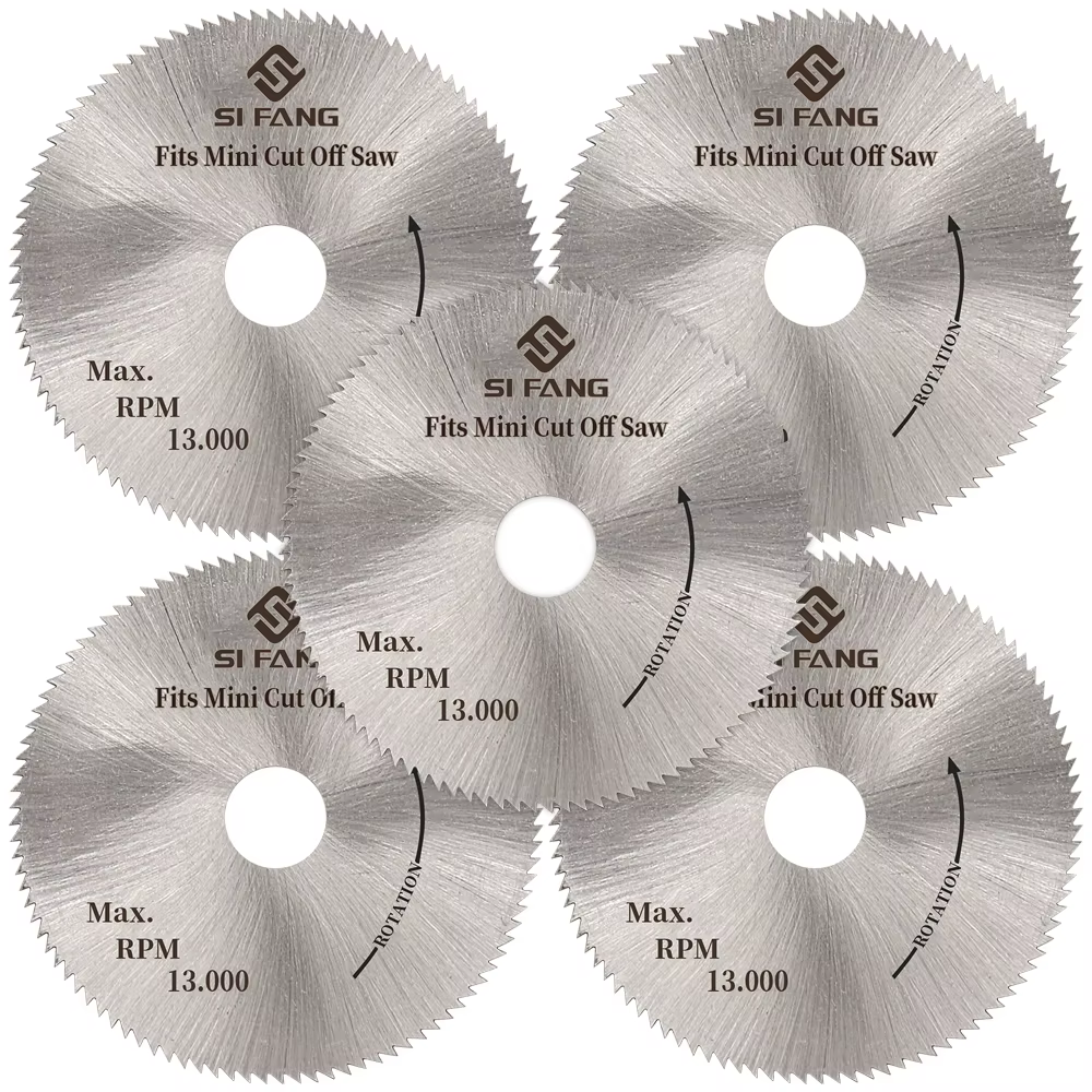 Mini lame de scie circulaire 50mm HSS, disques de roue en acier rapide, ouverture de 10mm pour bois,
