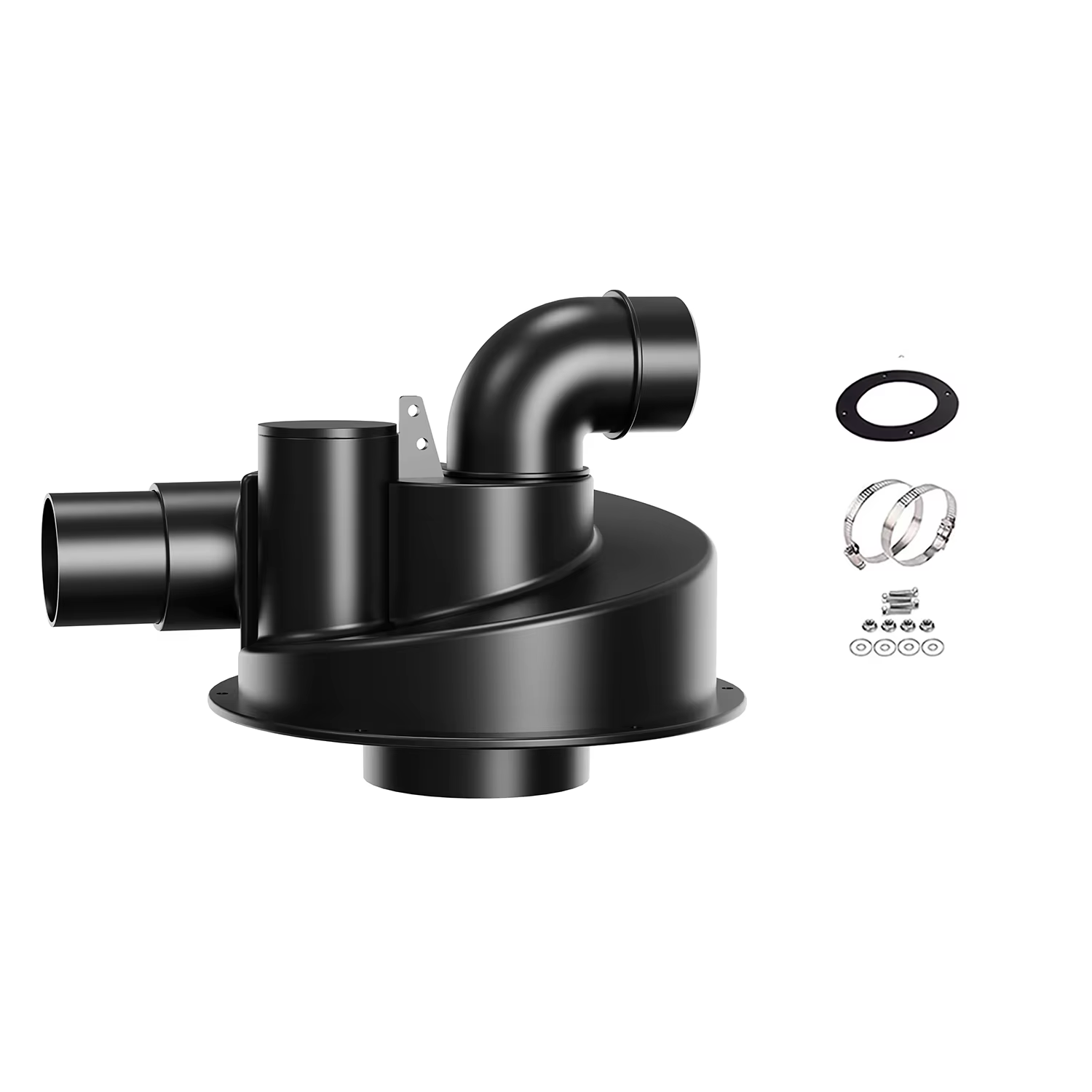 Collecteur de poussière Cyclone à Double Filtration pour le travail du bois, 2.5 pouces, filtre turb