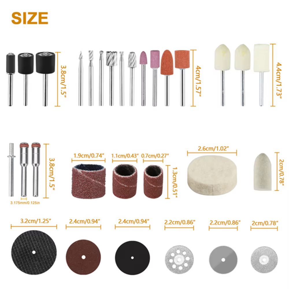 Ensemble d'accessoires pour outils électriques, outils rotatifs, adaptés à la perceuse Dremel, acces