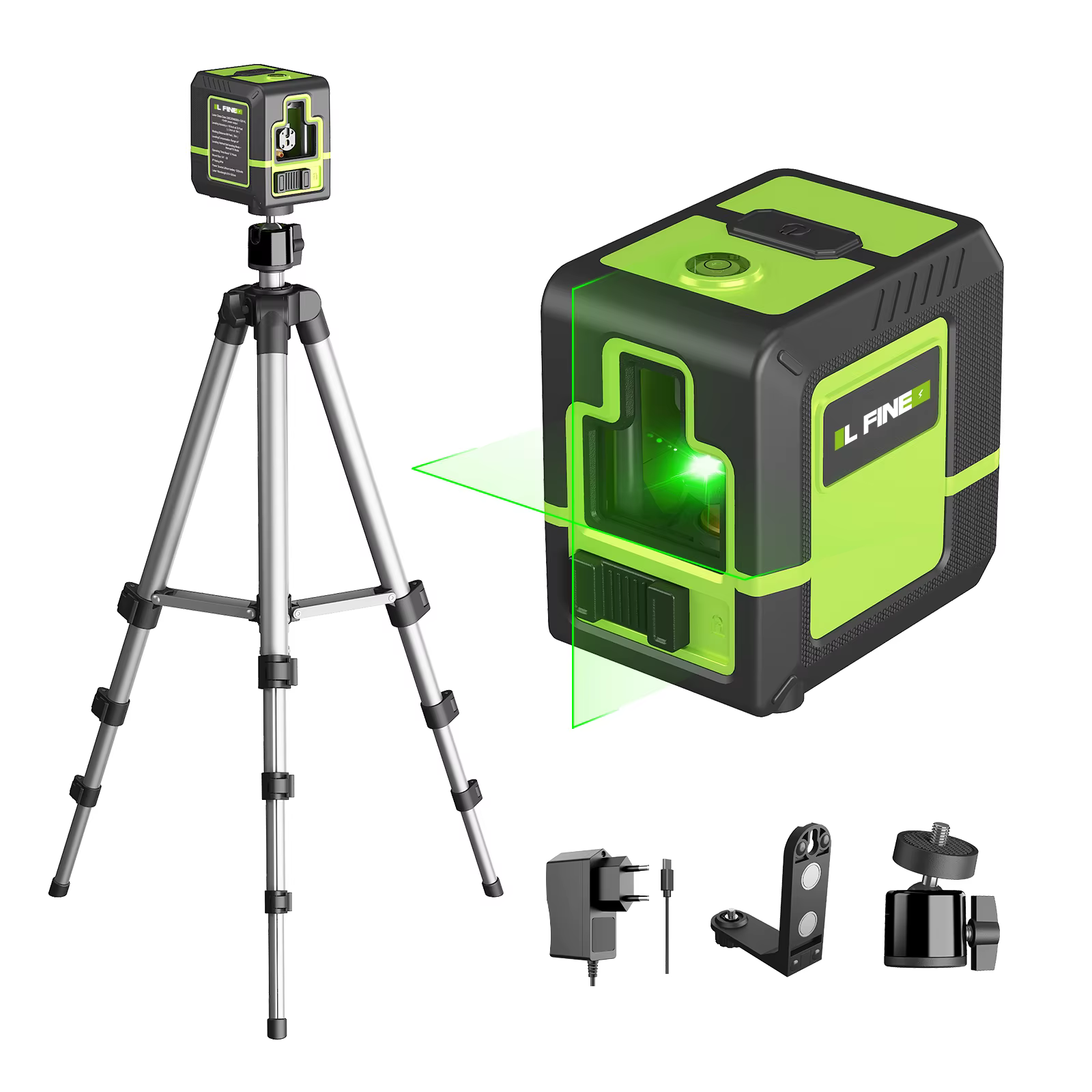 Lfine Laser niveau 2 lignes niveau professionnel Laser horizontal Vertical niveau Laser automatique 