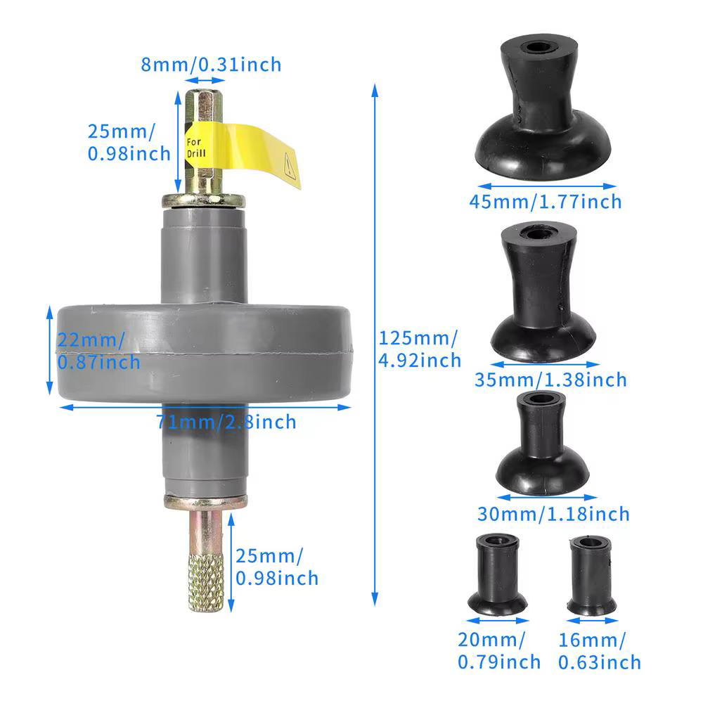 Outil de rodage de soupapes pour perceuse, kit complet et réutilisable d'accessoires de rodage de so