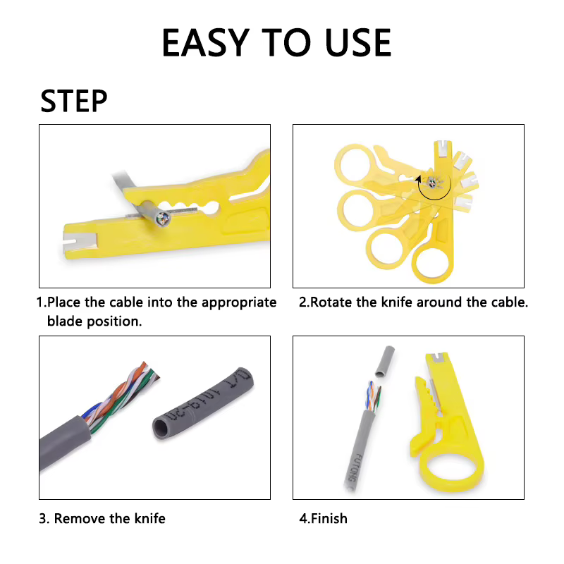 Mini coupe-fil de ligne Portable, outil de nettoyage de câbles à rouleau, outil multifonction de poc