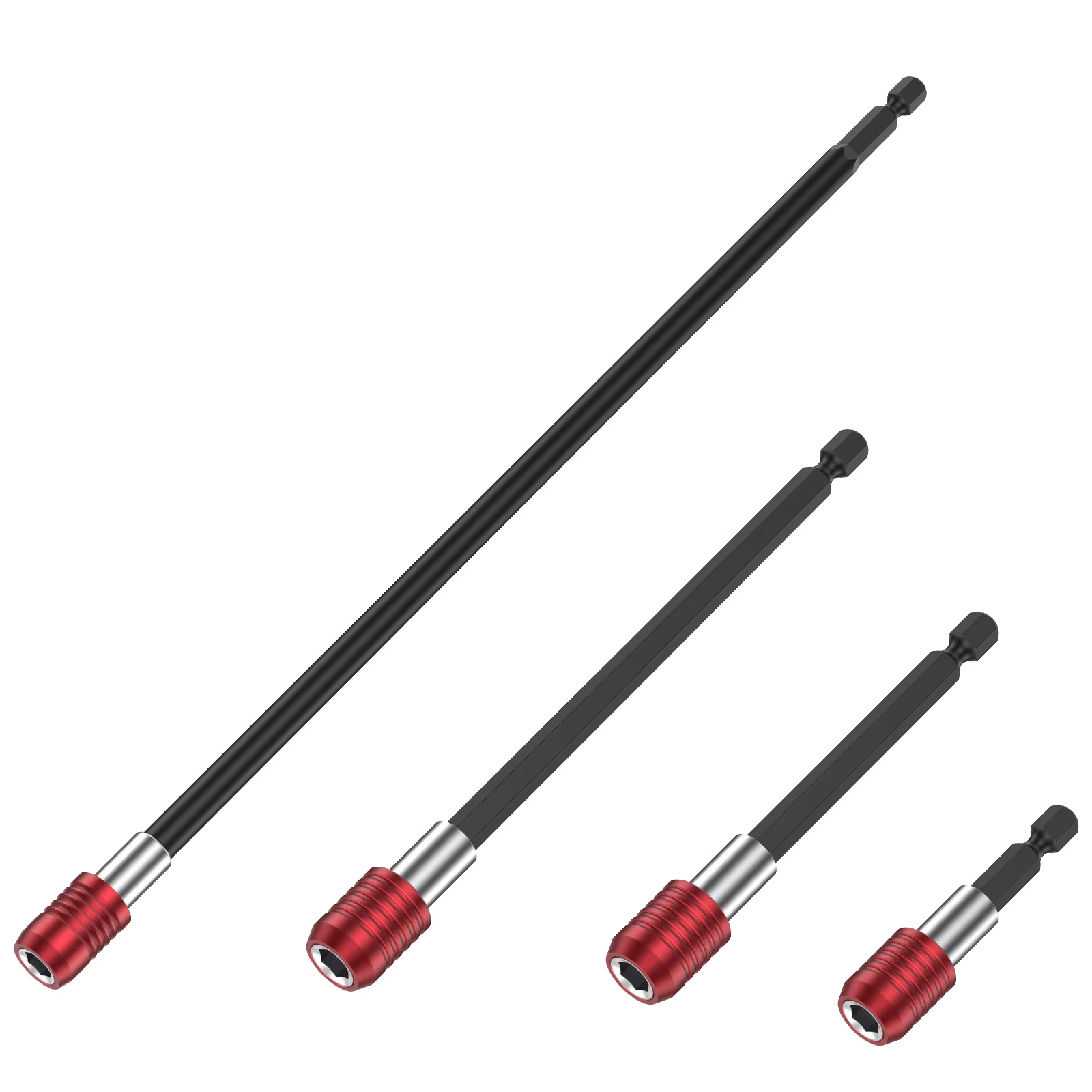 Kit d'extension magnétique pour embouts de perceuse, tige hexagonale 1/4, barre d'extension à dégage