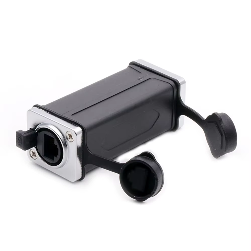Connecteur de coupleur étanche RJ45 femelle à femelle, accoupleurs droits réseau 8P8C 1 pièce