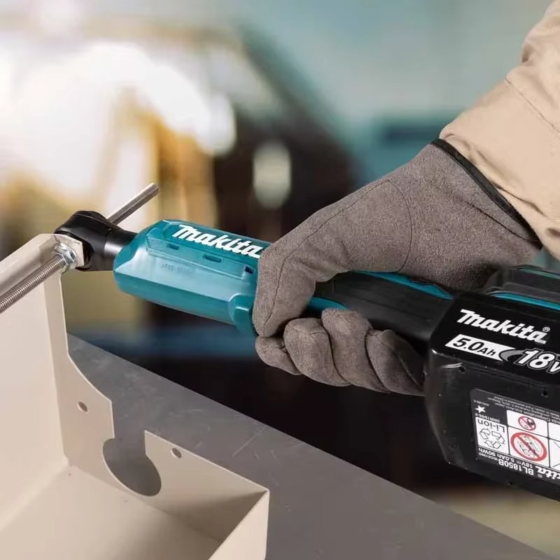 Clé à cliquet sans fil MAKITA DWR180Z 18V LXT, entraînement de 6,35 mm, 800 tr/min, 47,5 N·m, clé à 