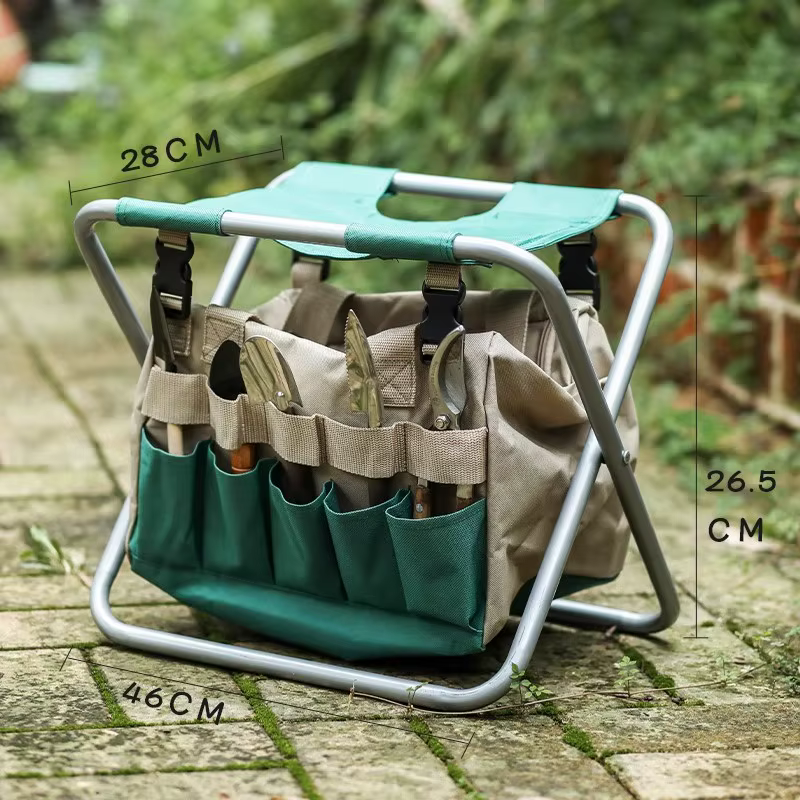 Tabouret à outils pliable en toile, siège organisateur Portable multi-usage avec sac de transport pl