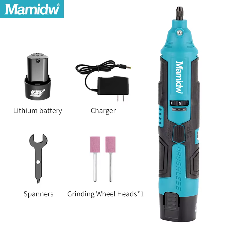 Makita – meuleuse électrique sans balais à 6 vitesses, tournevis électrique, Machine à graver, polis