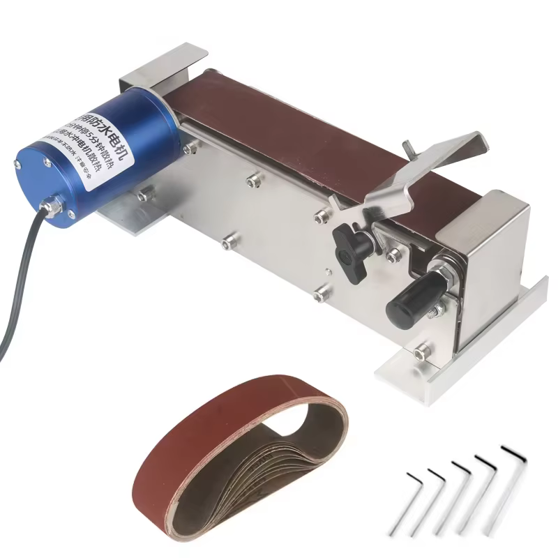 Mini ponceuse à bande électrique – Affûteuse de couteaux de table pour affûter des couteaux, des cis