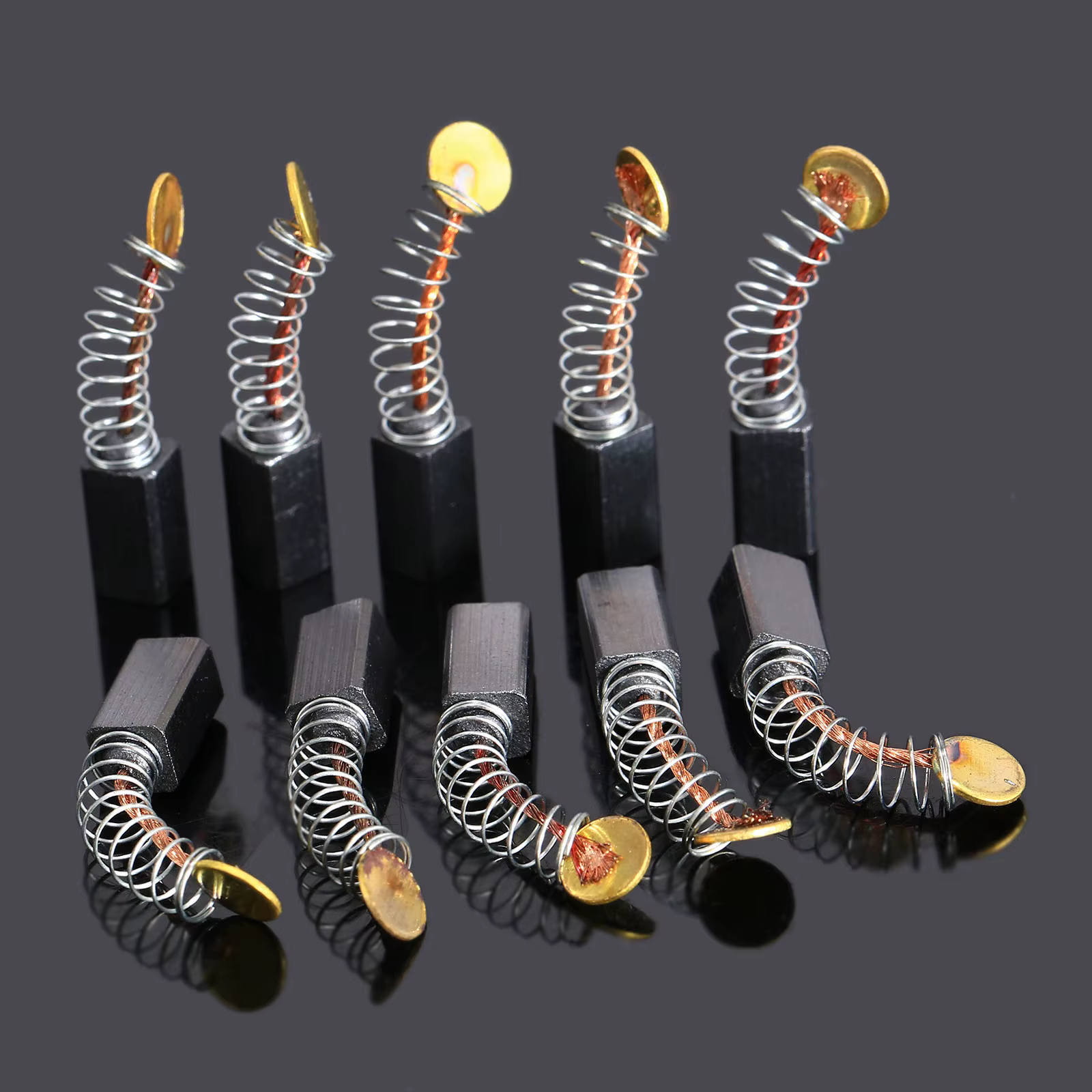 Mini perceuse électrique 5x5x9mm, lot de 10 paires de brosses en carbone de remplacement pour moteur