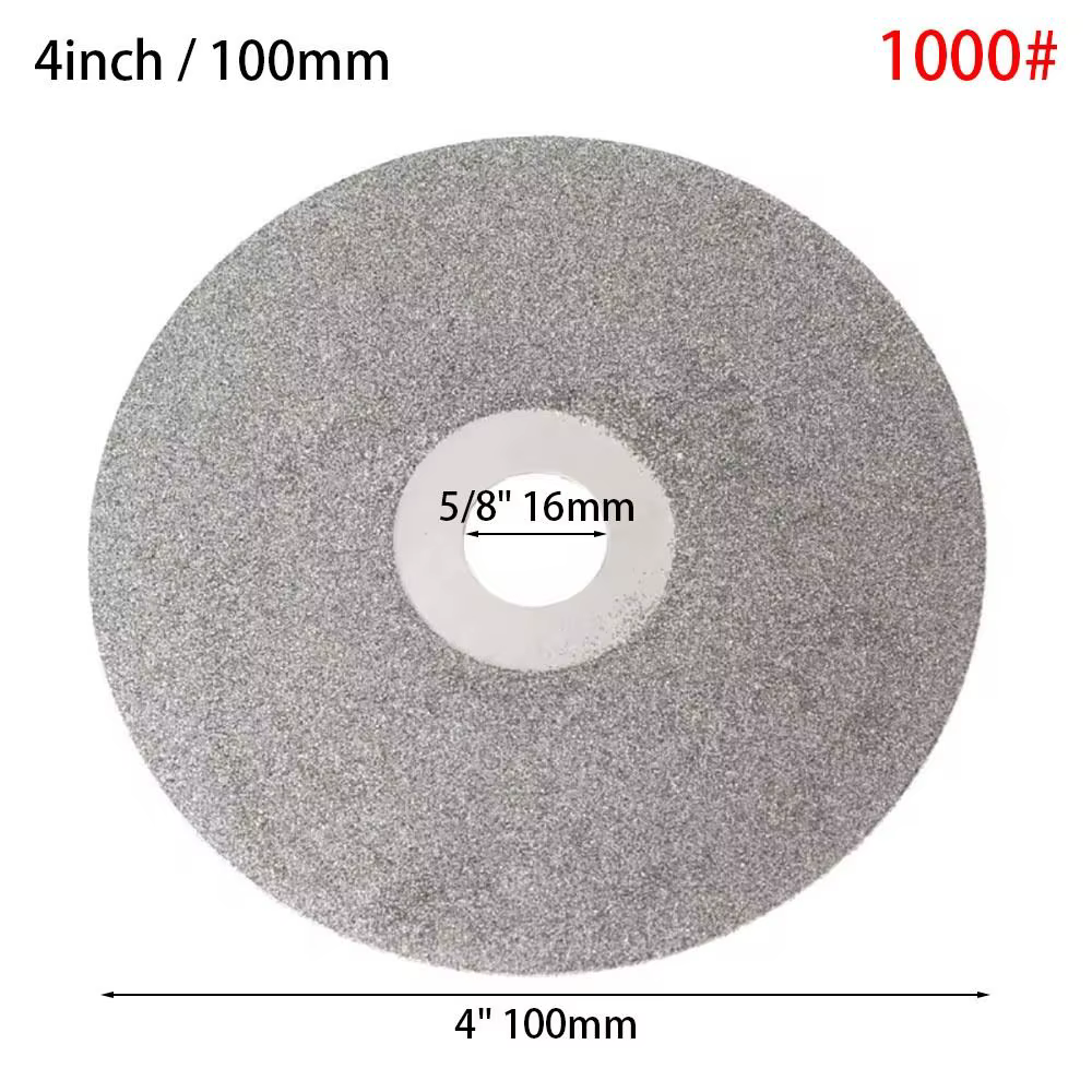Disque de meulage diamanté 80-3000 grains, 4 pouces (100 mm), outil de travail du bois, disque abras