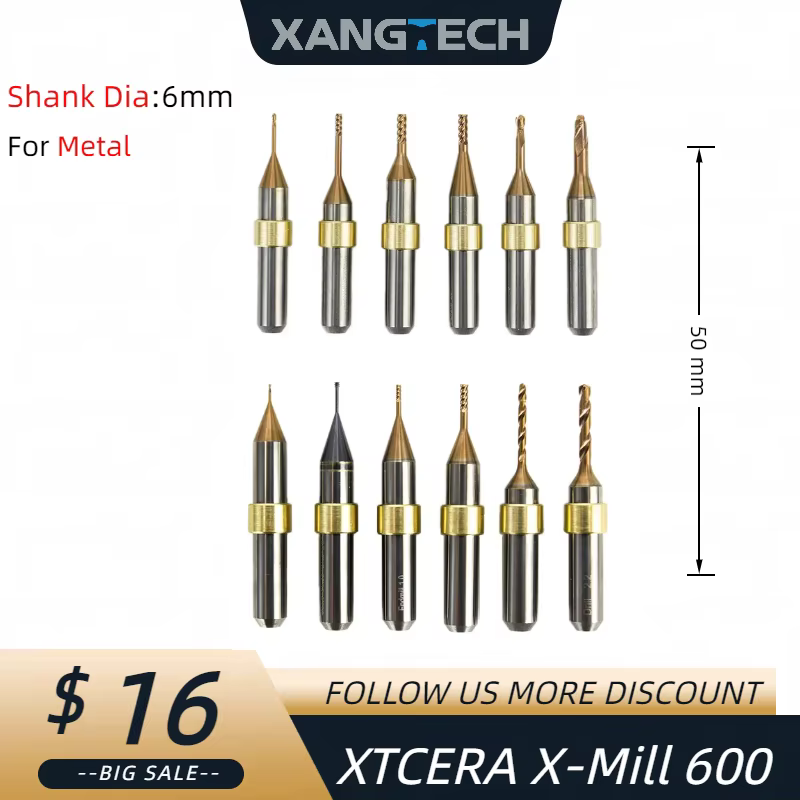 XANGTECH Xtcera Xmill-600 fraise à métaux fraise à billes fraise en bout forets pour laboratoire den