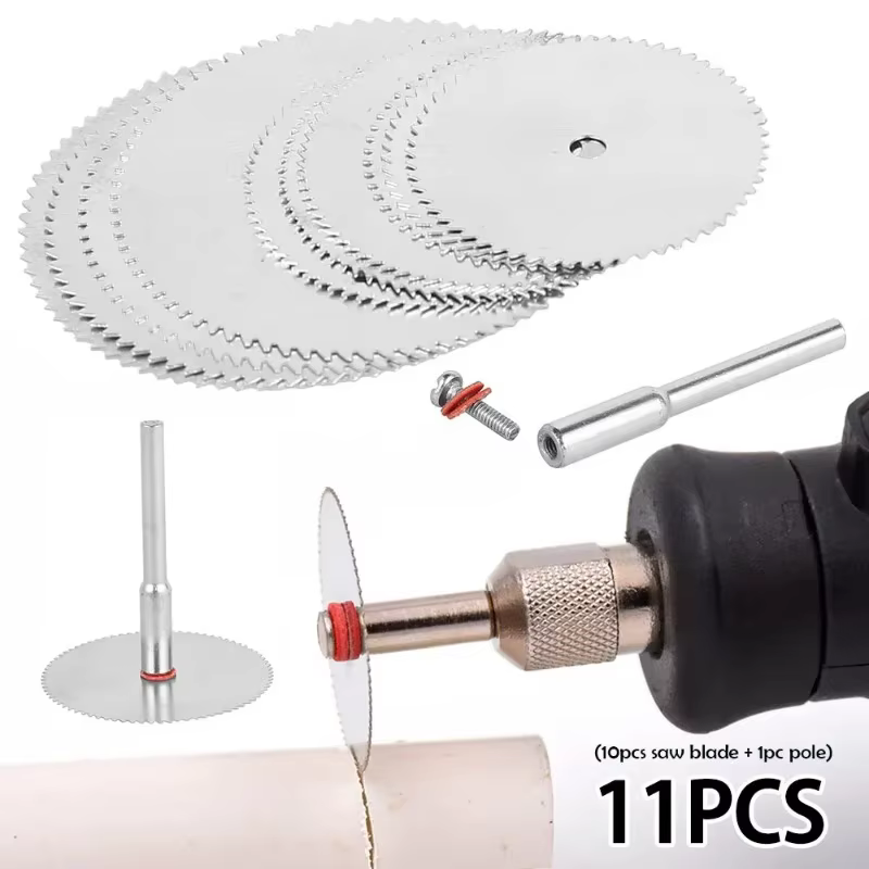 Lot de 11 disques de coupe micro-circulaires pour outils électriques, accessoires de découpe et de m