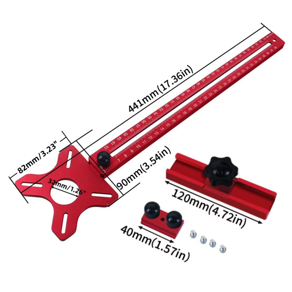 Support de rainure de fraisage de routeur 3 en 1, outil auxiliaire circulaire de coupe et de fraisag