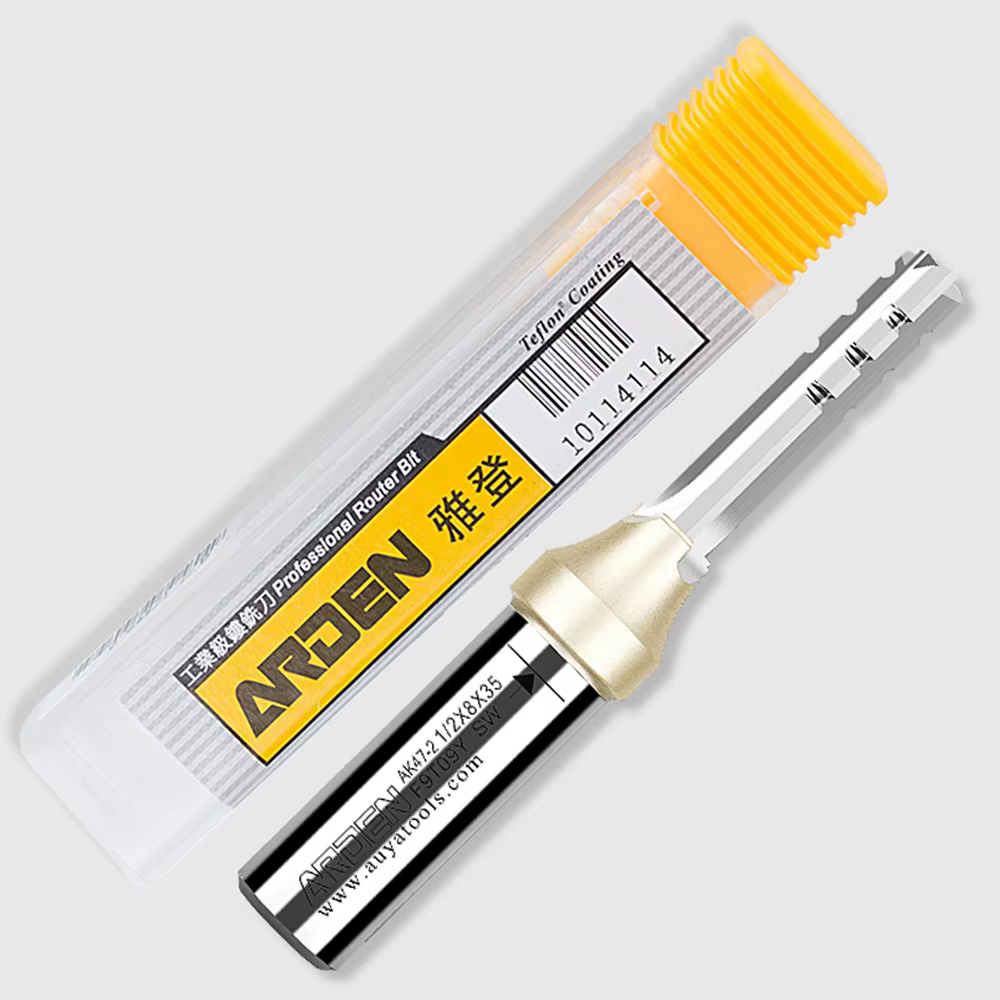 Arden – mèche de routeur droite TCT à 3 cannelures, fraise CNC en carbure pour bois MDF, panneaux de