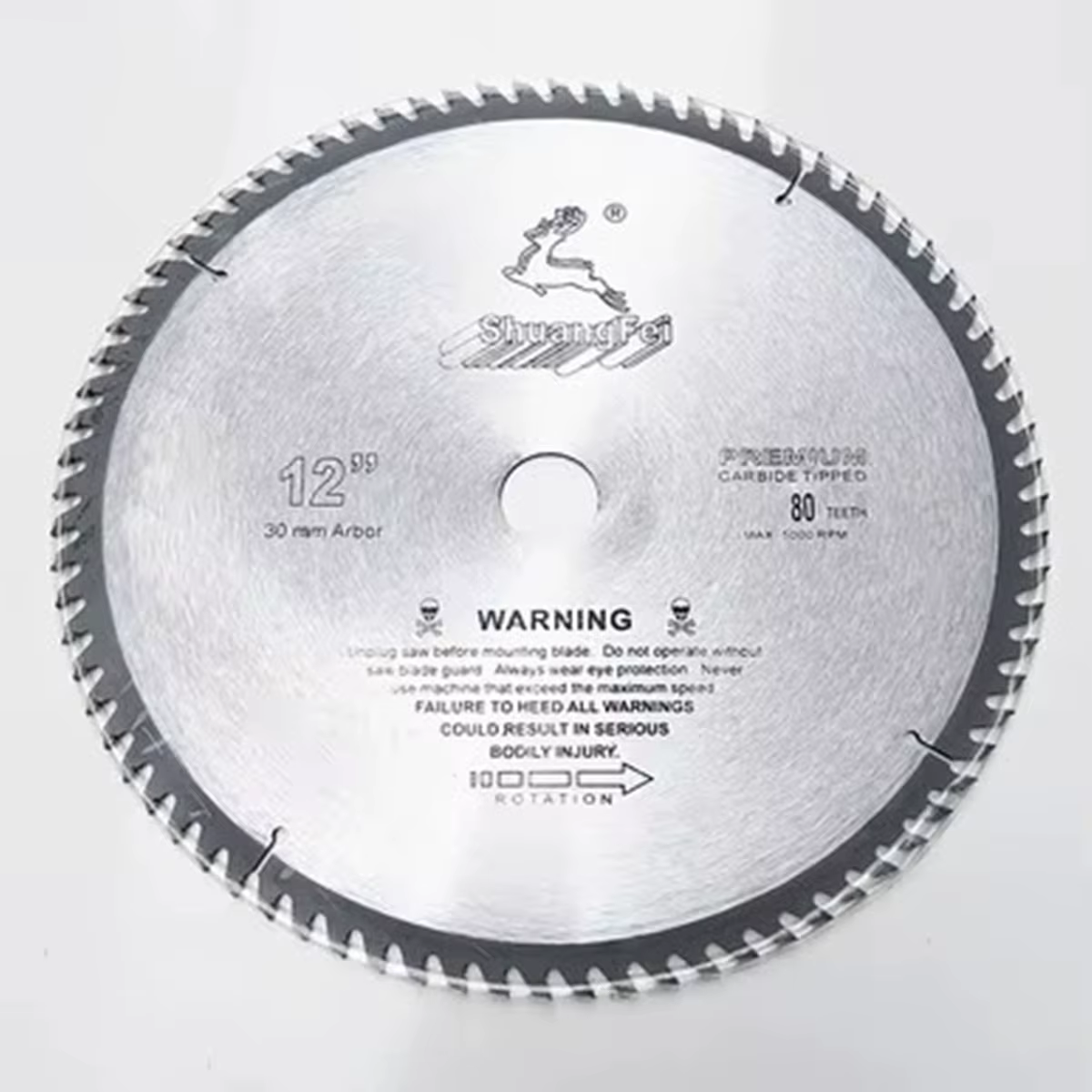 Scie circulaire 12 "300mm, alésage 30mm, outil de coupe du bois/aluminium, carbure cémenté 60 80 100