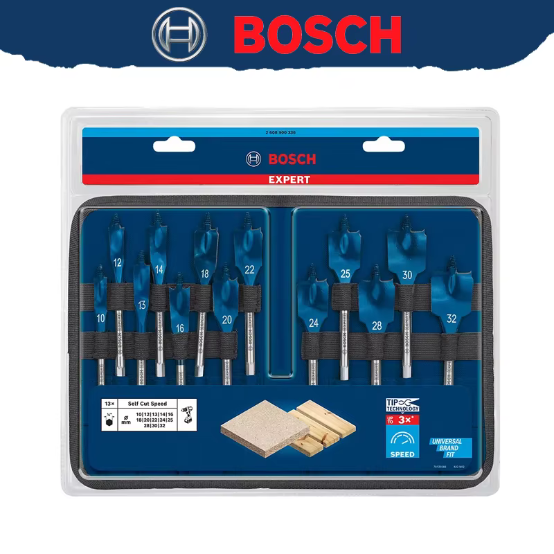 BOSCH 2608900336 EXPERT Ensemble de forets auto-coupants à vitesse variable 10-32 mm Accessoires pou