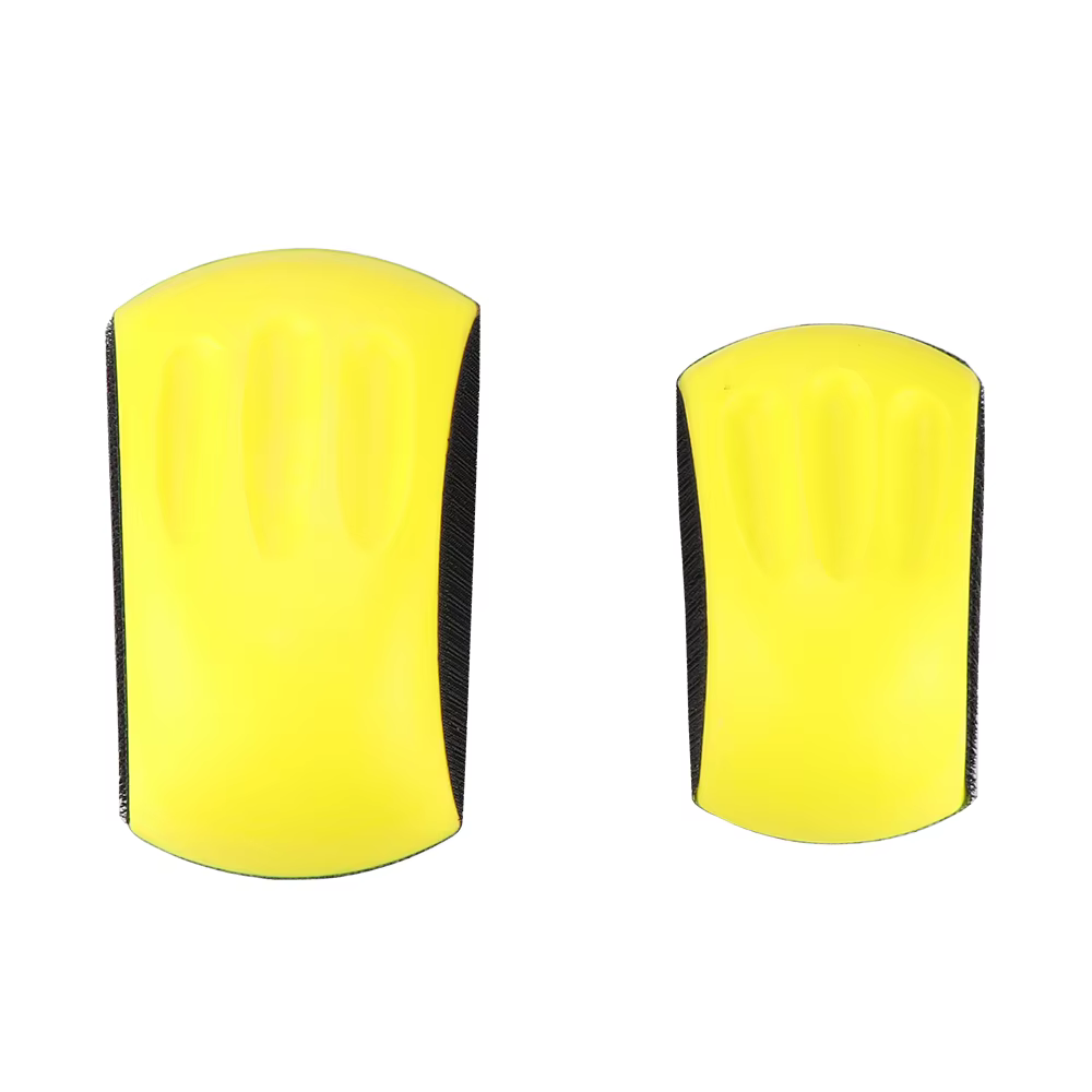HIFESON 5/6 pouces Mini bloc de ponçage rond souris disque de ponçage papier de verre support tampon