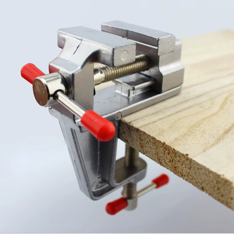 Mini étau de table multifonctionnel en aluminium de 3,5 po pour bijoutiers et loisirs créatifs, à fi
